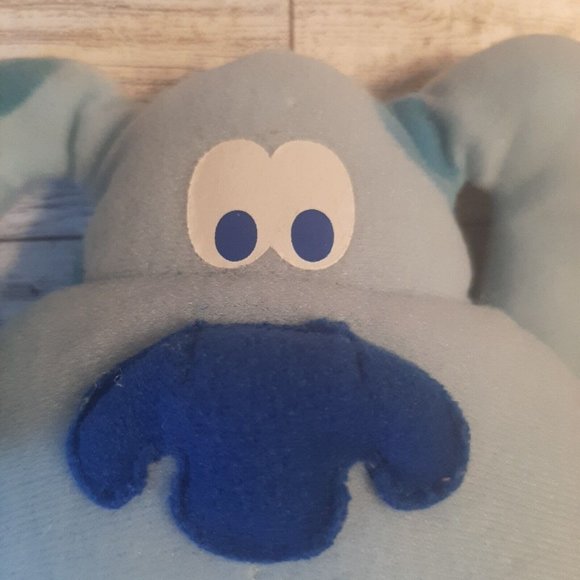 Blues Clues Blue Puppy Dog Plush Viacom Nick Jr Stuffed Animal Toy 7” Paw Print - Picture 6 of 6